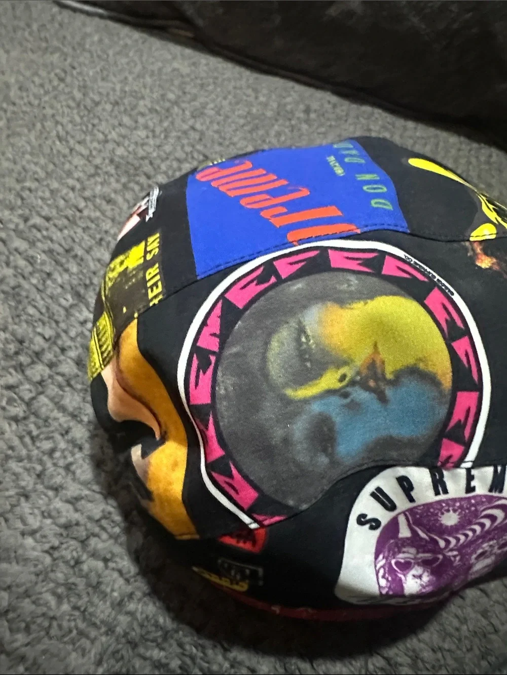 Supreme Men's Multi-Color Patchwork Logo Camp Cap M/L size